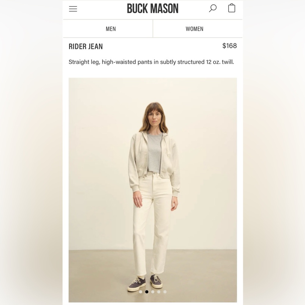 Women’s Buck Mason Rider Jean